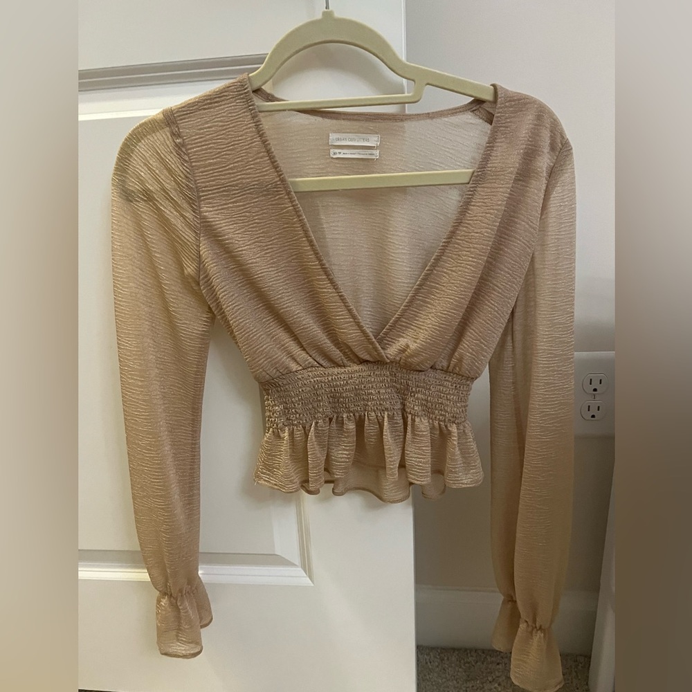 Urban Outfitters Long Sleeve Crop Top